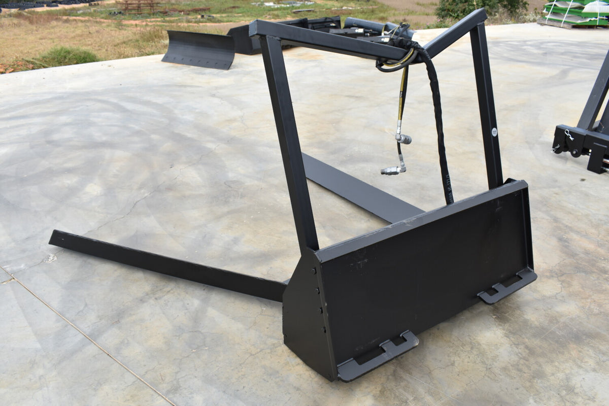 Loflin Fabrication Hydraulic Nursery Forks For Skid Steers & Track Loaders; manufacturer family image, illustrated configuration may differ.