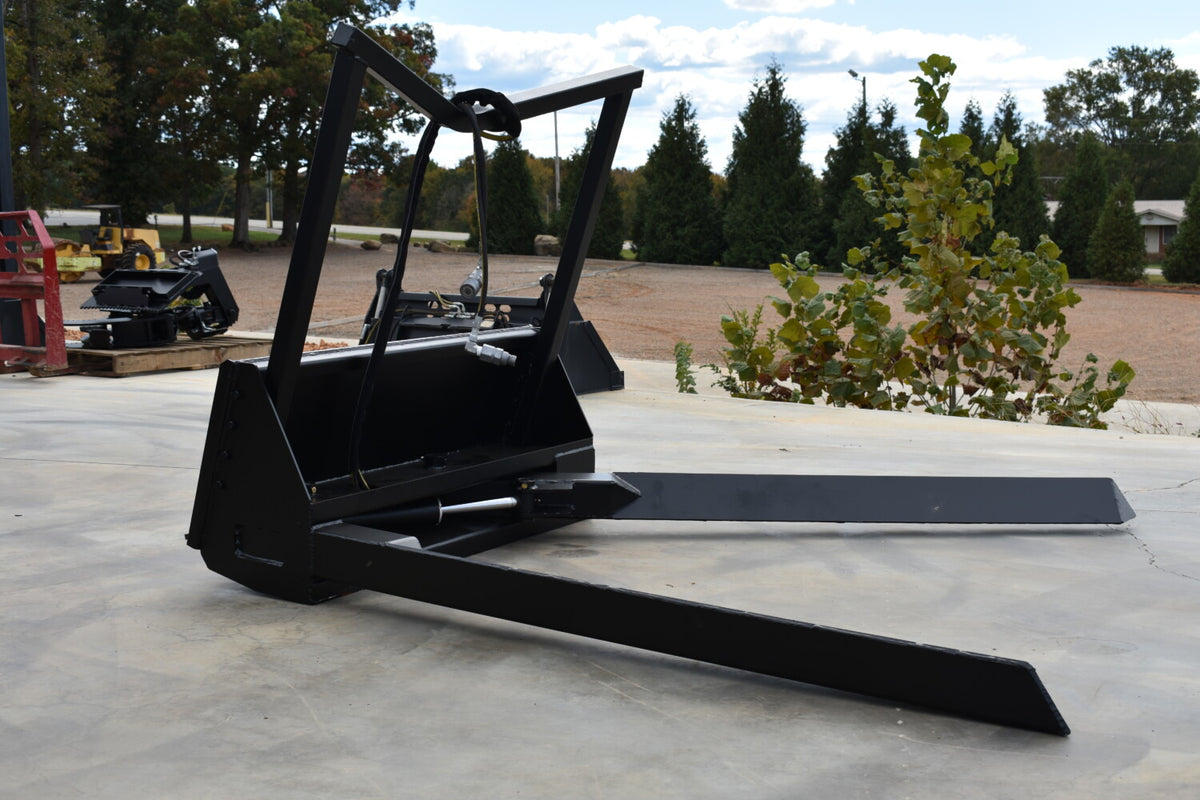 Loflin Fabrication Hydraulic Nursery Forks For Skid Steers & Track Loaders; manufacturer family image, illustrated configuration may differ.