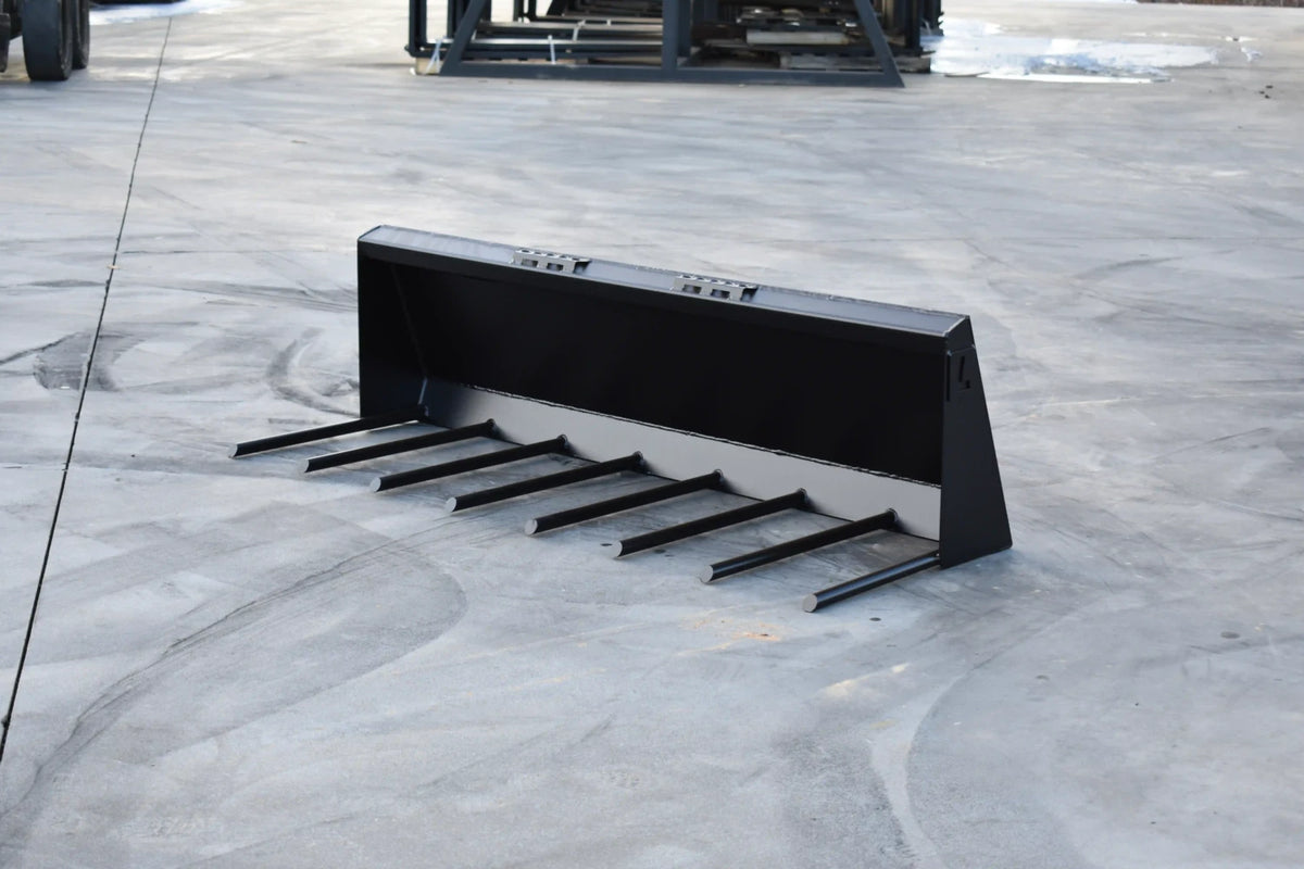 Loflin Fabrication 72-Inch Manure Fork For Skid Steers & Track Loaders; manufacturer family image, illustrated configuration may differ.
