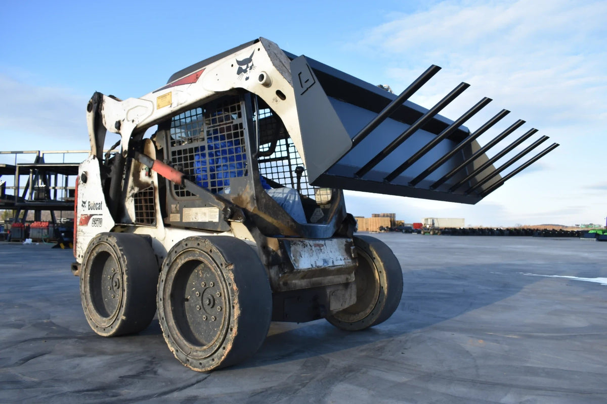 Loflin Fabrication 72-Inch Manure Fork For Skid Steers & Track Loaders; manufacturer family image, illustrated configuration may differ.