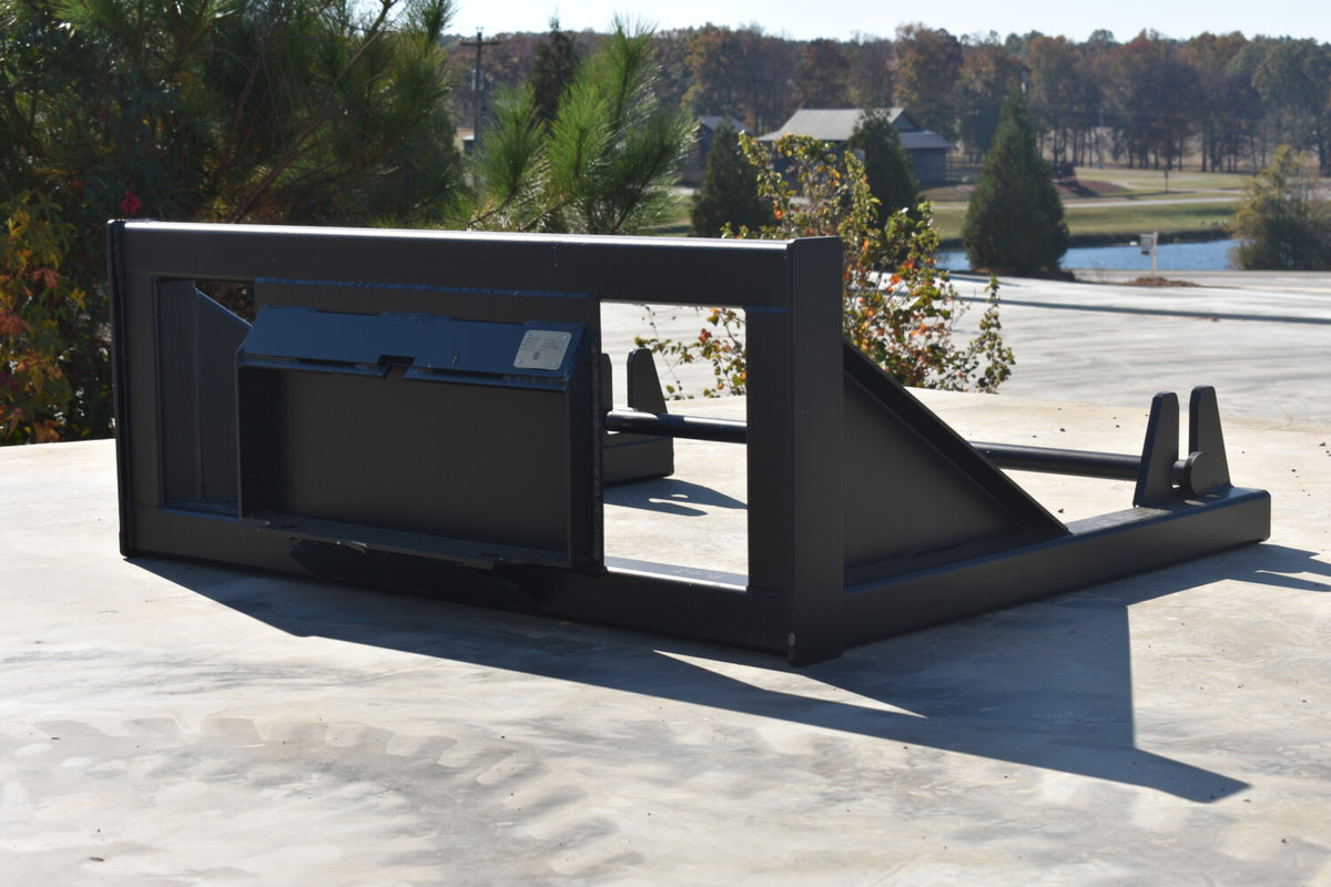 Loflin Fabrication 42-Inch Sod Roller For Mini Skid Steers; manufacturer family image, illustrated configuration may differ.
