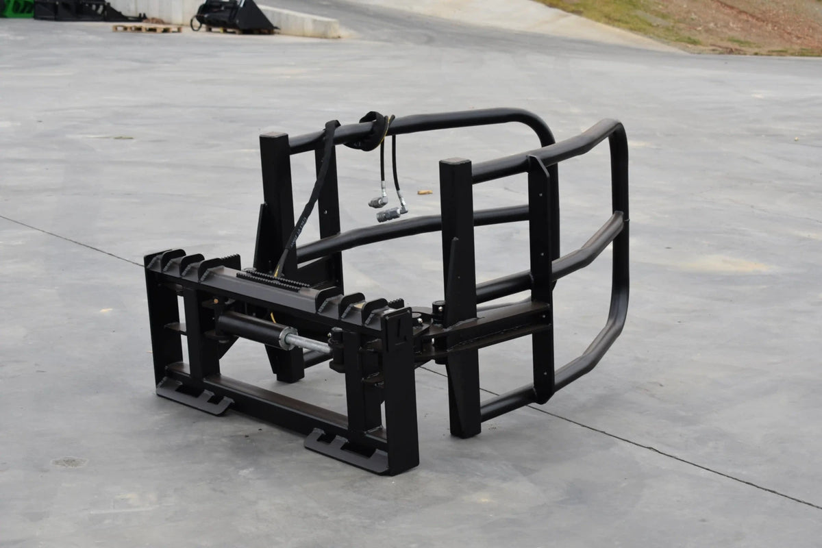 Loflin Fabrication Hydraulic Bale Squeezer For Skid Steers & Track Loaders; manufacturer family image, illustrated configuration may differ.