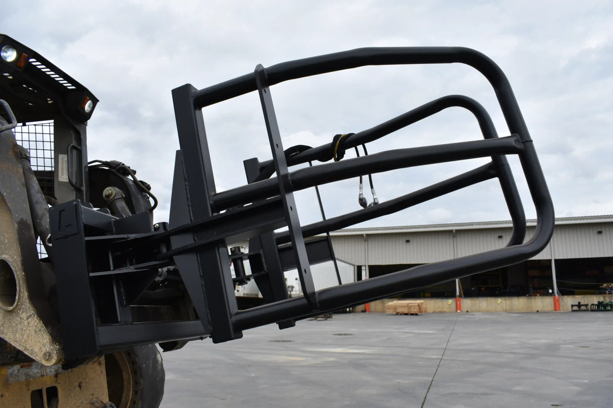 Loflin Fabrication Hydraulic Bale Squeezer For Skid Steers & Track Loaders; manufacturer family image, illustrated configuration may differ.