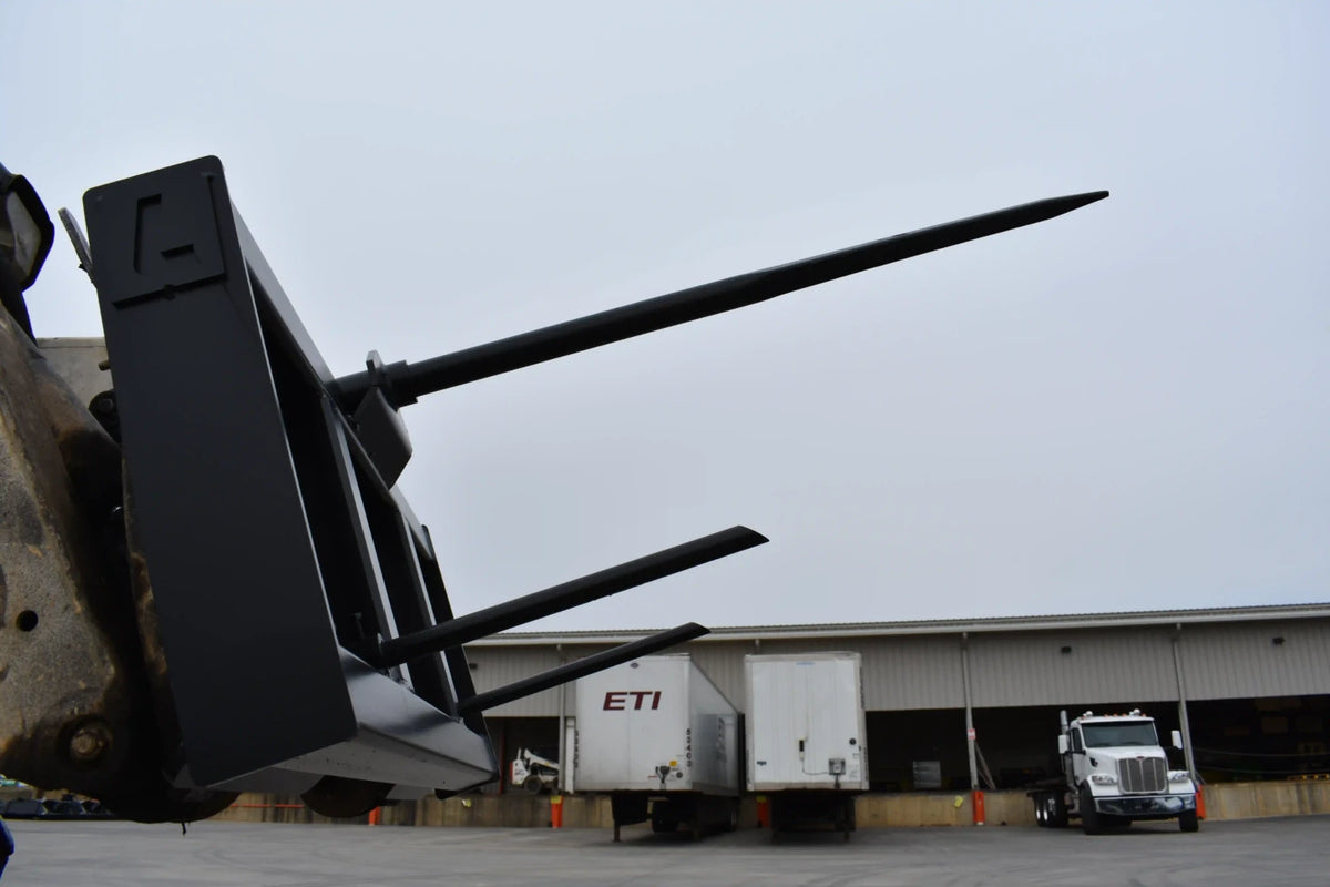 Loflin Fabrication Hay Spear For Skid Steers & Track Loaders; manufacturer family image, illustrated configuration may differ.