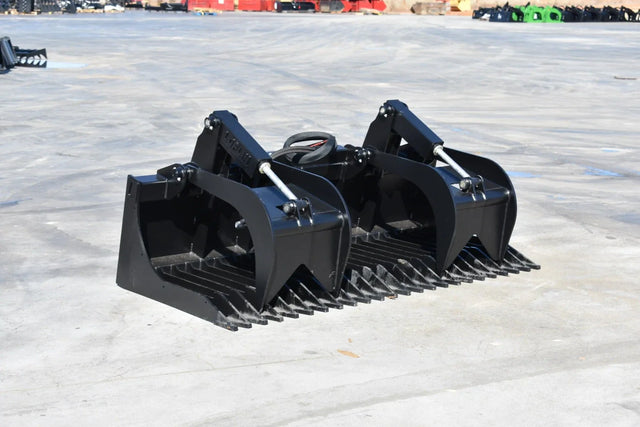Loflin Fabrication Standard Duty Rock Bucket Grapple For Skid Steers