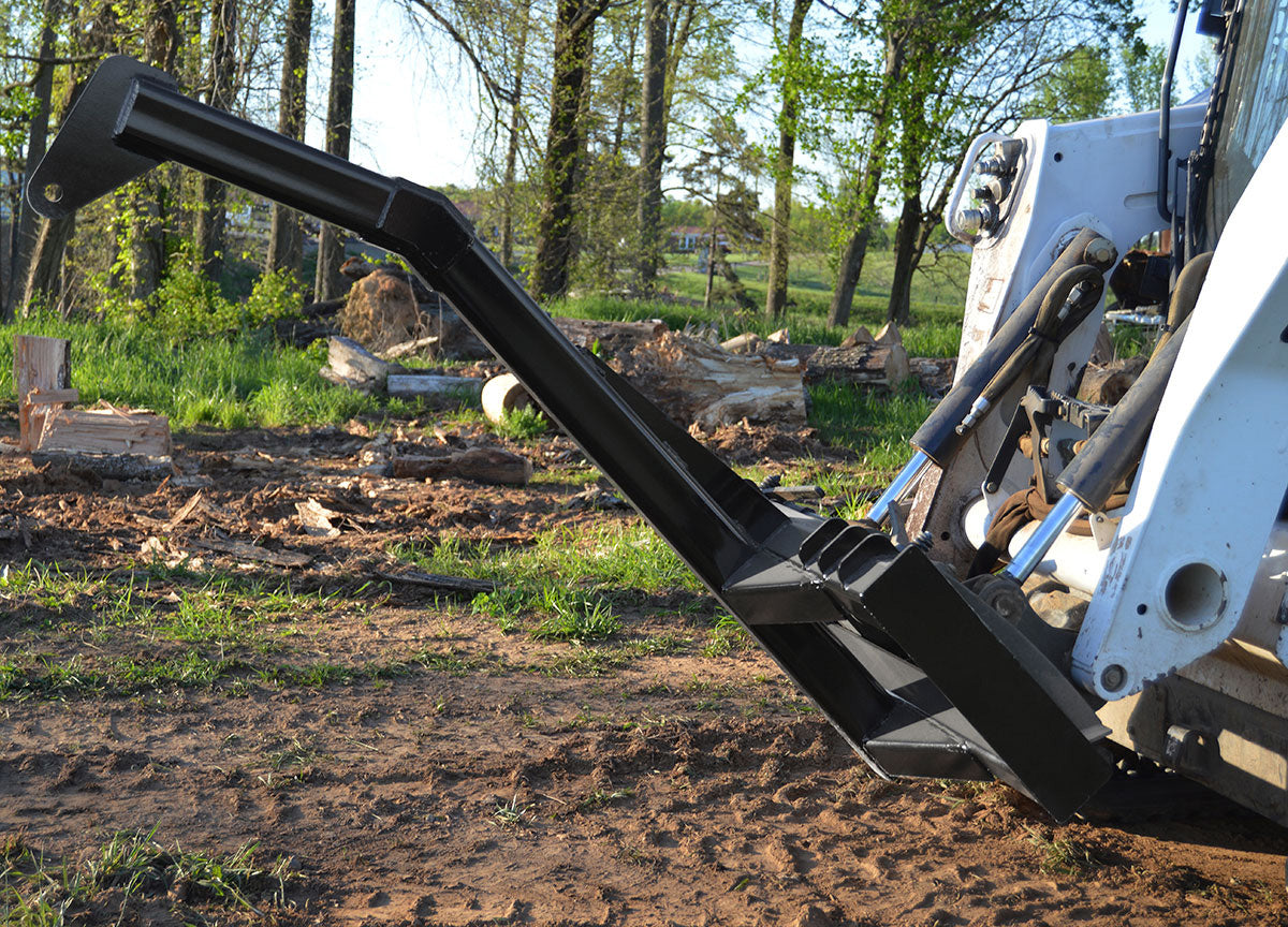 Loflin Fabrication Heavy-Duty Tree Boom For Skid Steers & Track Loaders; manufacturer family image, illustrated configuration may differ.