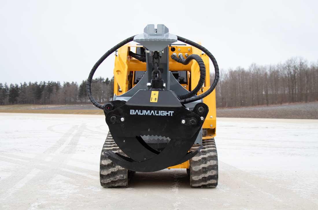 Baumalight LMH316G log grapple attachment detail
