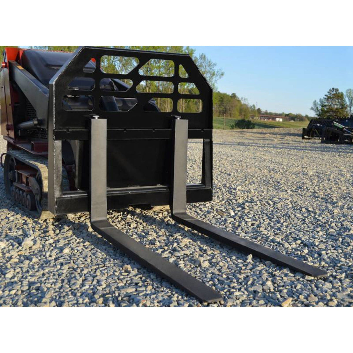 Loflin Fabrication Mini Skid Steer Pallet Fork Frame (Frame Only) For Mini Skid Steers; assembly shown may include separately sold tines