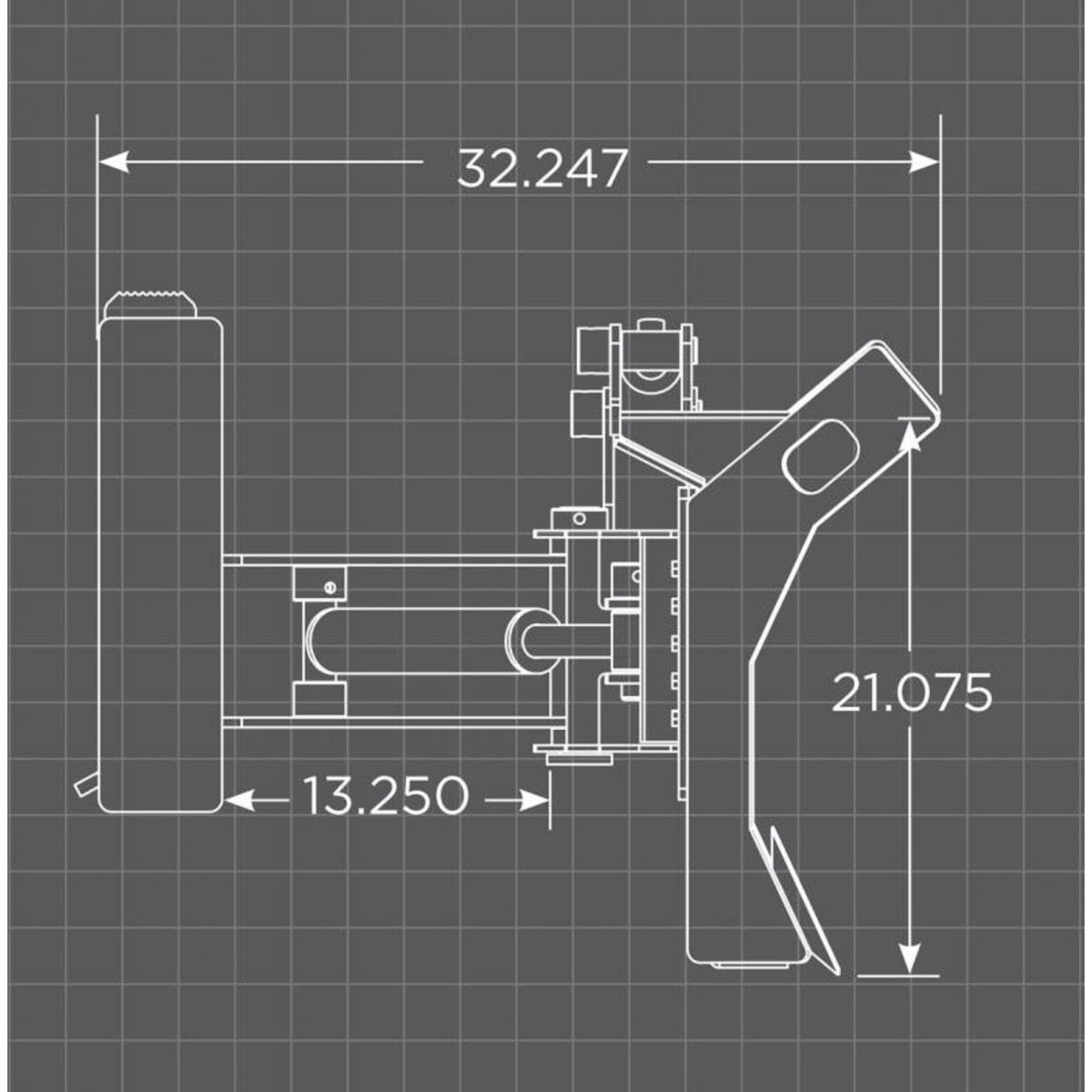 Loflin Fabrication 6-Way Dozer Blade For Skid Steers & Track Loaders; illustrated width or mount may vary