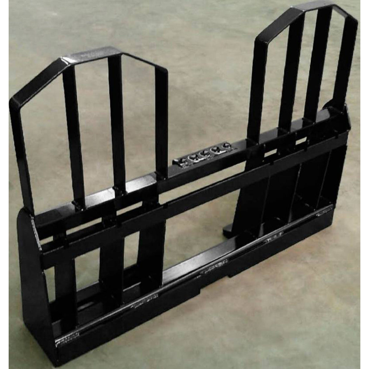 Loflin Fabrication Walk Through Pallet Fork Frame (Frame Only) For Skid Steers & Track Loaders; assembly shown may include separately sold tines
