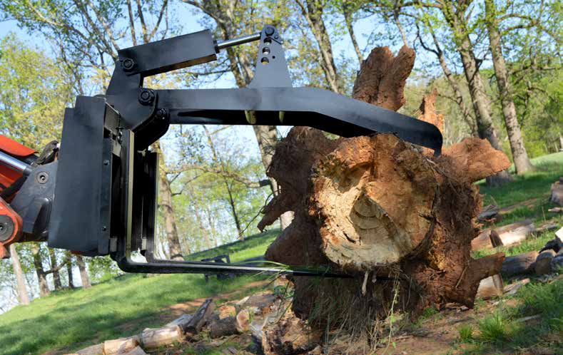 Loflin Fabrication Fork Grapple Frame shown in manufacturer catalog