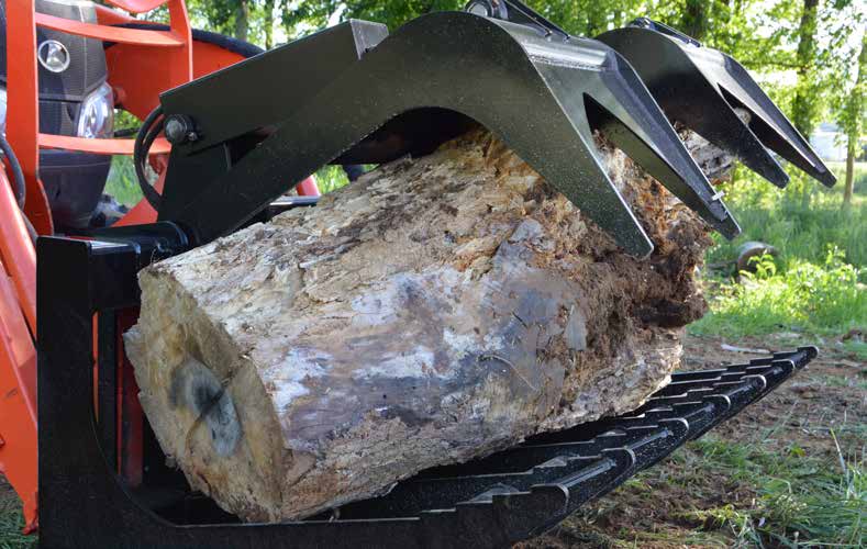 Loflin Fabrication Medium Duty Root Grapple shown in manufacturer catalog