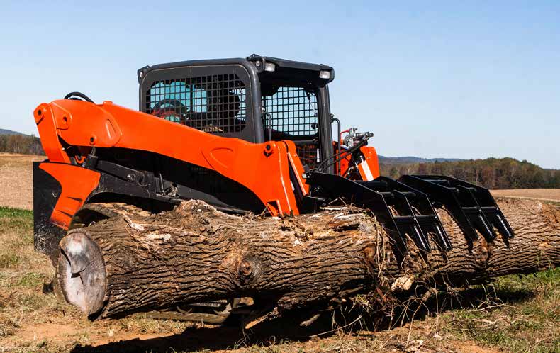 Loflin Fabrication XHD Vertical Root Grapple shown in manufacturer catalog
