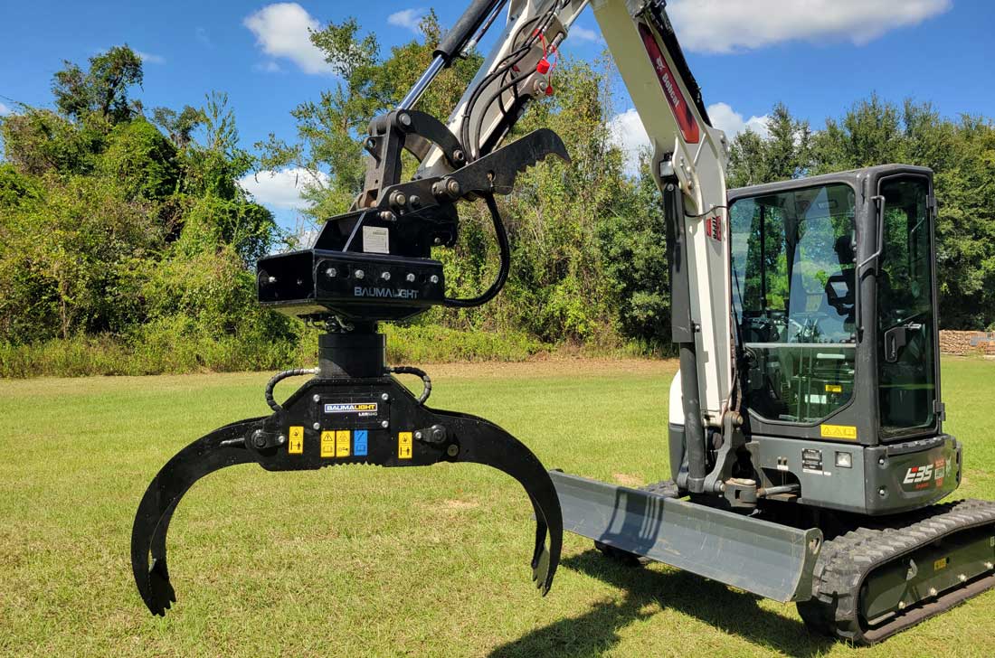 Baumalight LXI524G log grapple on carrier