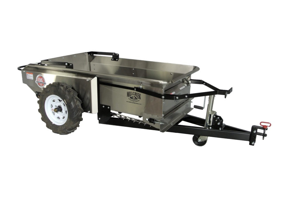 Millcreek 27SS and 37SS compact stainless steel manure spreaders