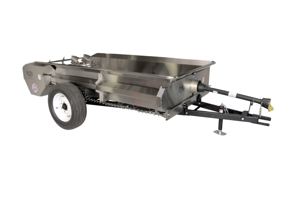 Millcreek 97SS and 127SS large stainless steel manure spreaders