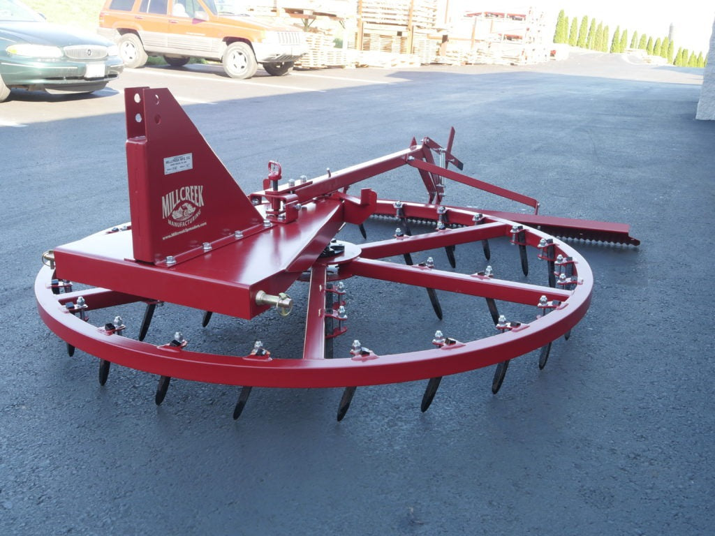 Millcreek spin groomer arena rake
