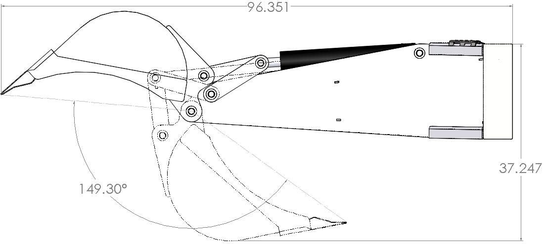 Loflin Fabrication Backhoe For Skid Steers & Track Loaders; manufacturer family image, selected configuration may differ.
