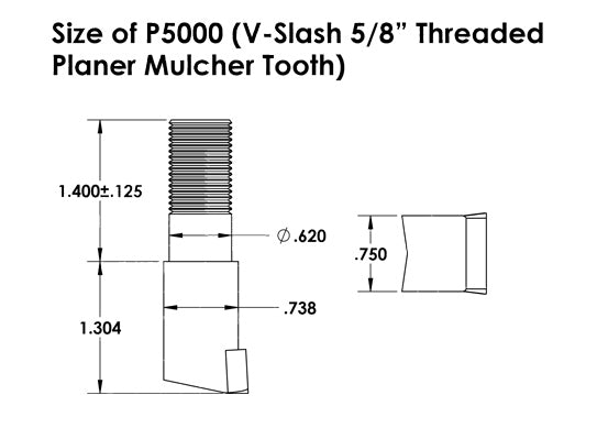 Baumalight P5000 Planer Mulcher Tooth | Individual