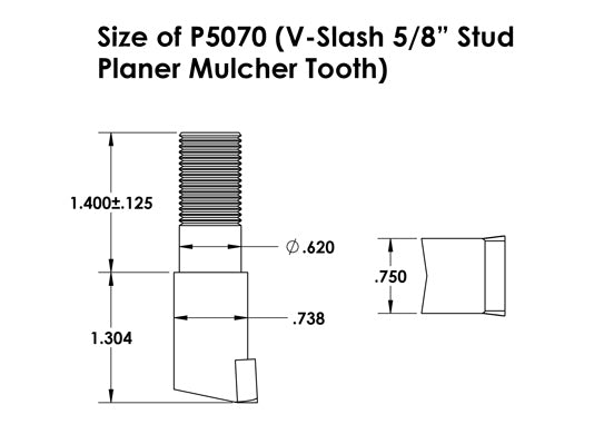 Baumalight P5070 Planer Mulcher Tooth | Individual
