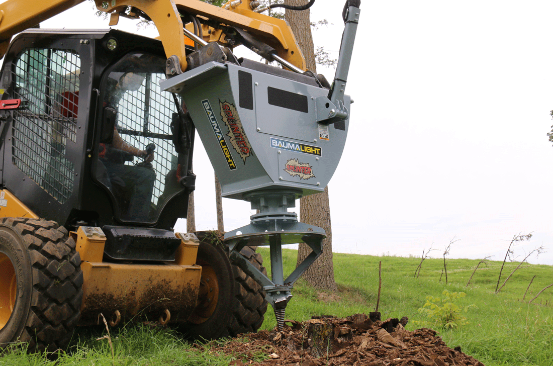 RSS780 stump planer — planer skidsteer