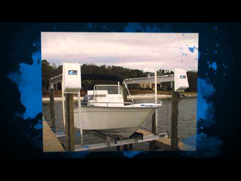 8,100 lb Hydraulic Boat Lift – Heavy-Duty Free Standing Vertical Lift – Hewitt by Boat Lift Distributors