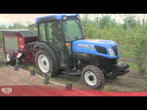 Mini Row Mulcher for Orchards Vineyards and Farms - Standard Heavy Duty Ground Cover Spreader - Millcreek Manufacturing Models