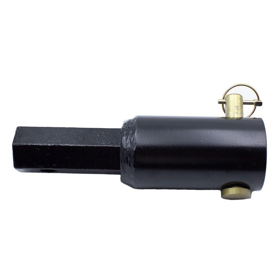 Representative round-to-hex auger shaft adapter. Actual Loflin adapter appearance may differ.