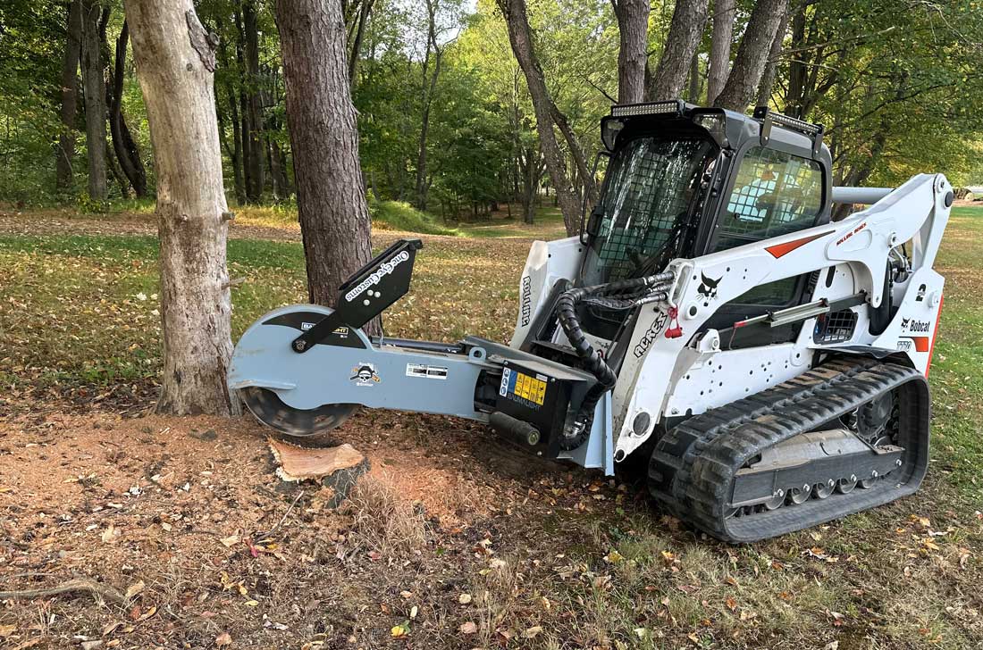 Baumalight Stump Grinder S28 For High Flow Skid Steers