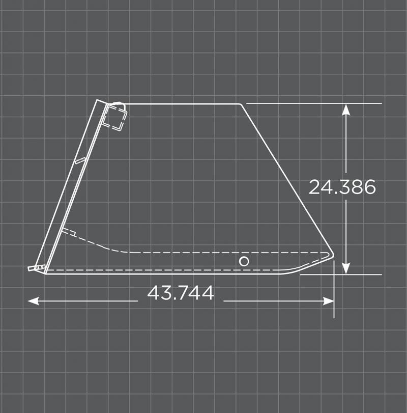 Loflin Fabrication Cake Bucket For Skid Steers manufacturer family image 2; illustrated configuration may differ from selected option