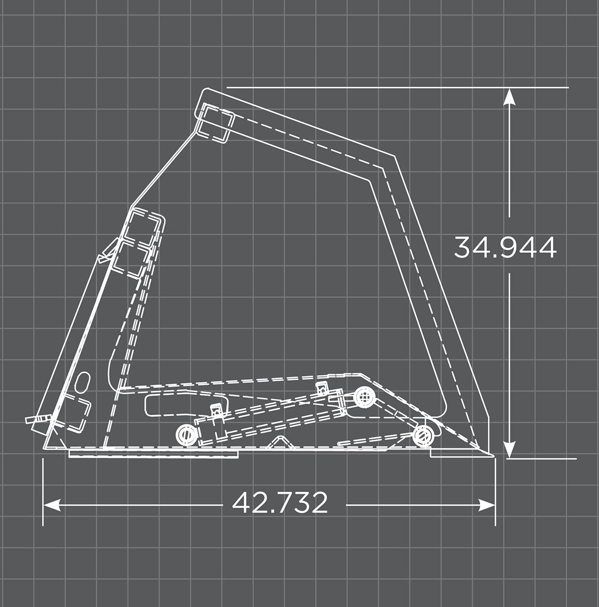 Loflin Fabrication Front Dump High Tip Bucket For Skid Steers manufacturer family image 3; illustrated configuration may differ from selected option