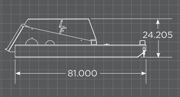 Loflin Fabrication 60-Inch Closed Front Brush Cutter For Skid Steers & Track Loaders manufacturer family image 2; illustrated configuration may vary