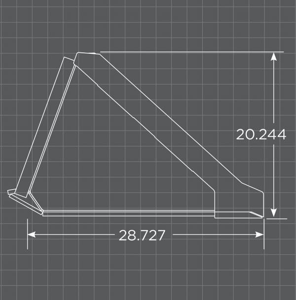Loflin Fabrication Standard Duty Low Profile Bucket For Skid Steers manufacturer family image 3; illustrated configuration may differ from selected option