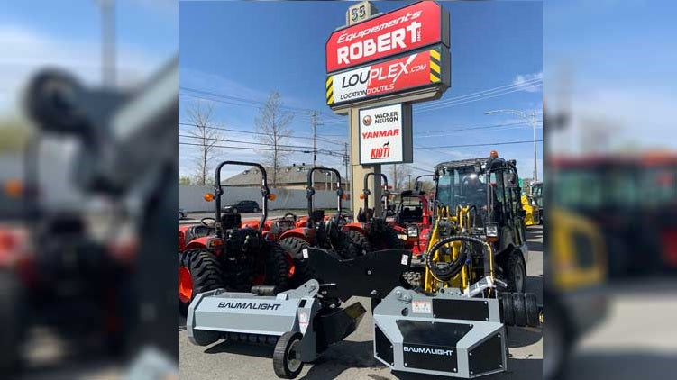 Baumalight Boom Mower on display