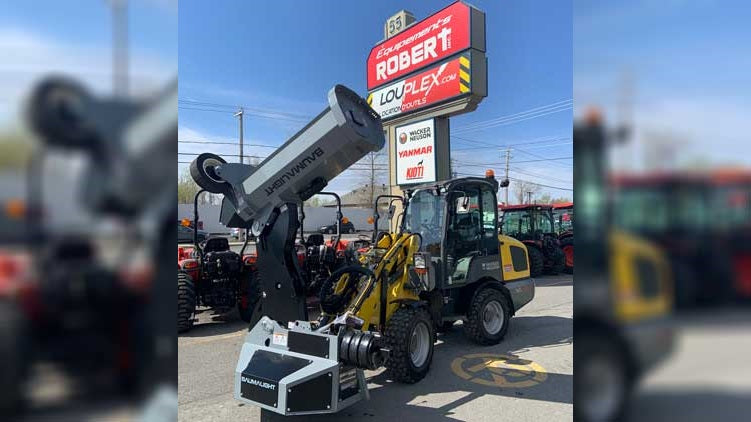 Boom Mower on display