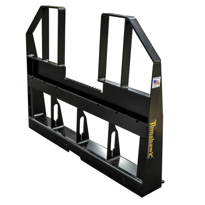 Tomahawk Heavy Duty Walk-Through Pallet Fork Frame; compatible forks/spears pictured may be sold separately