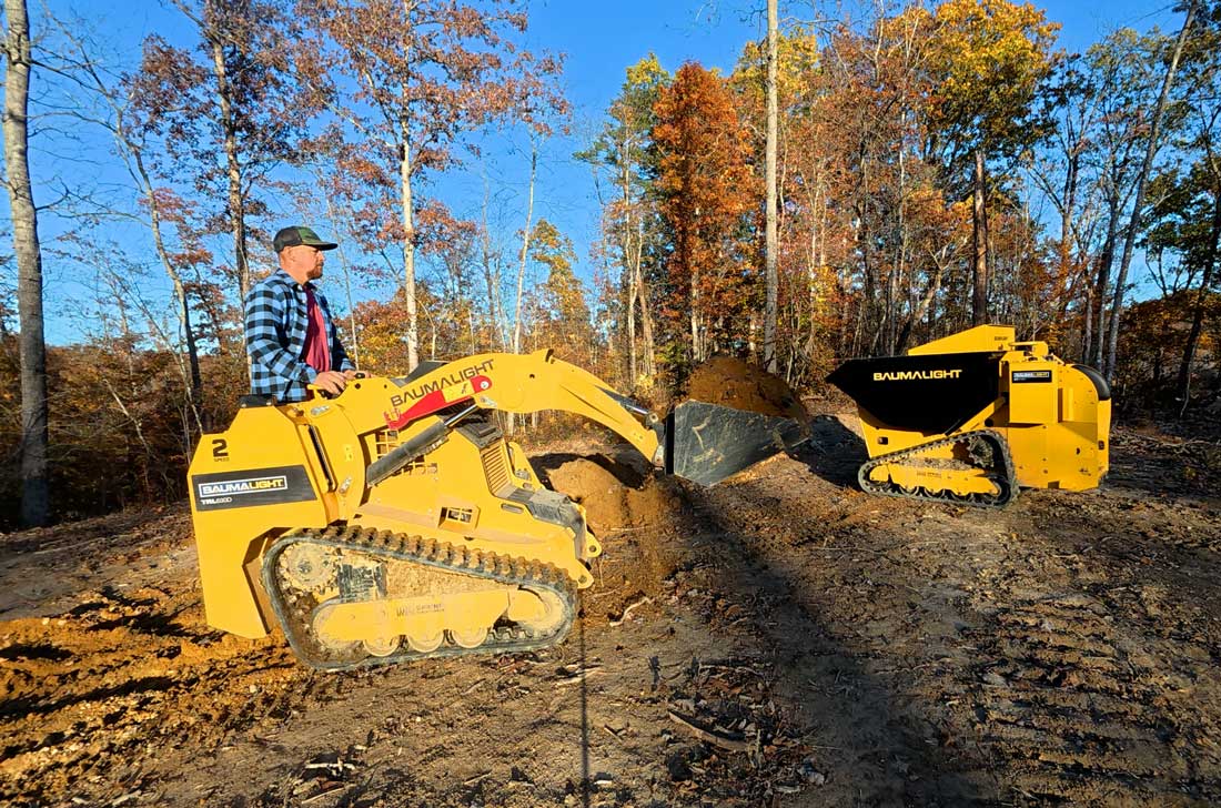 Baumalight Mini Skid Steer (Kubota and Yanmar Diesel 2-Speed) TRL630